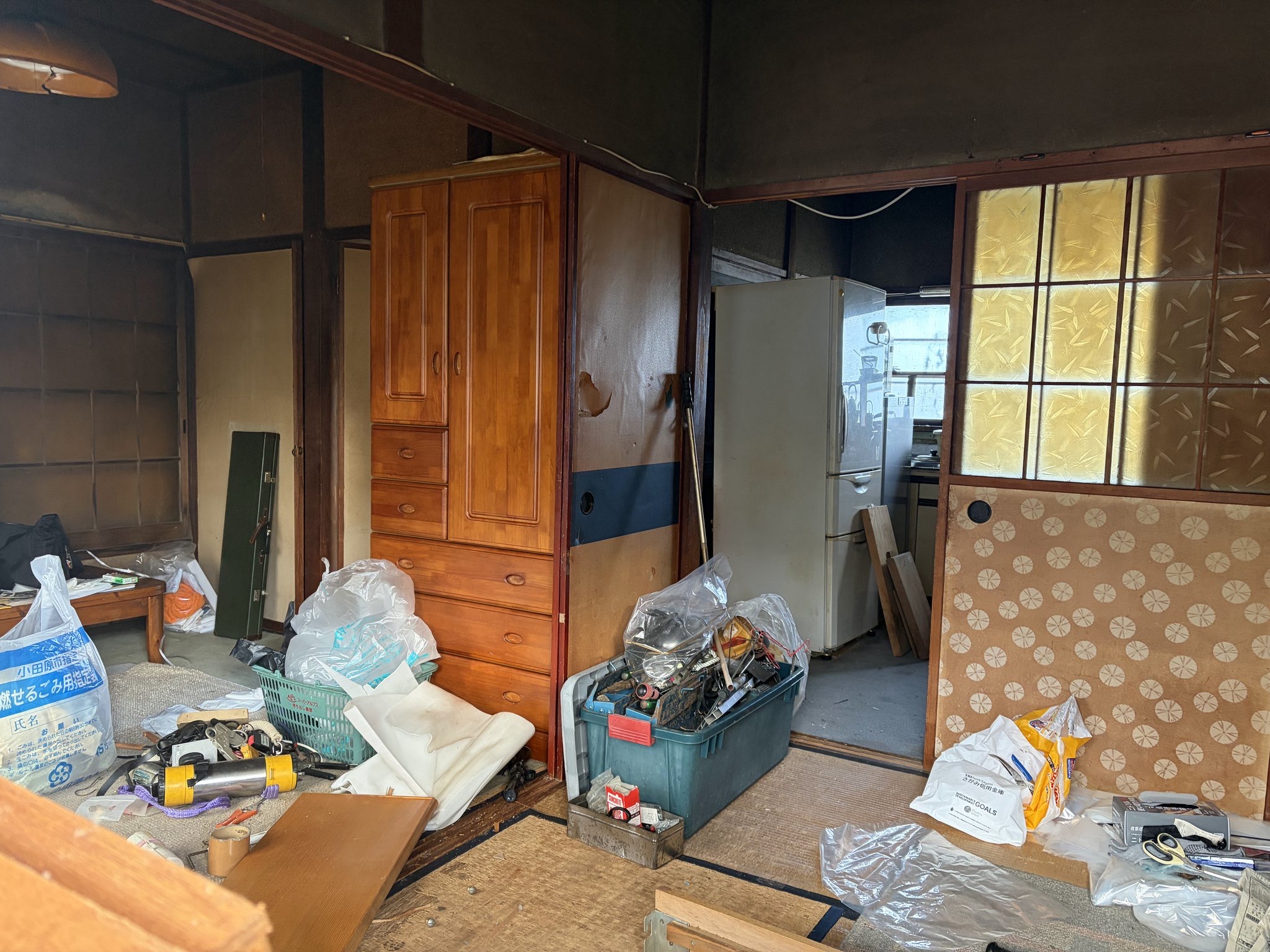 和室の生前整理作業前