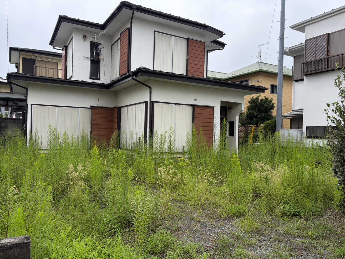 庭じまい作業前